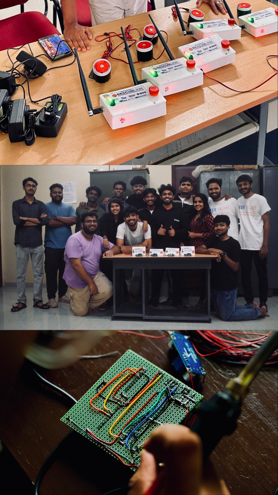 RescueLink devices on table